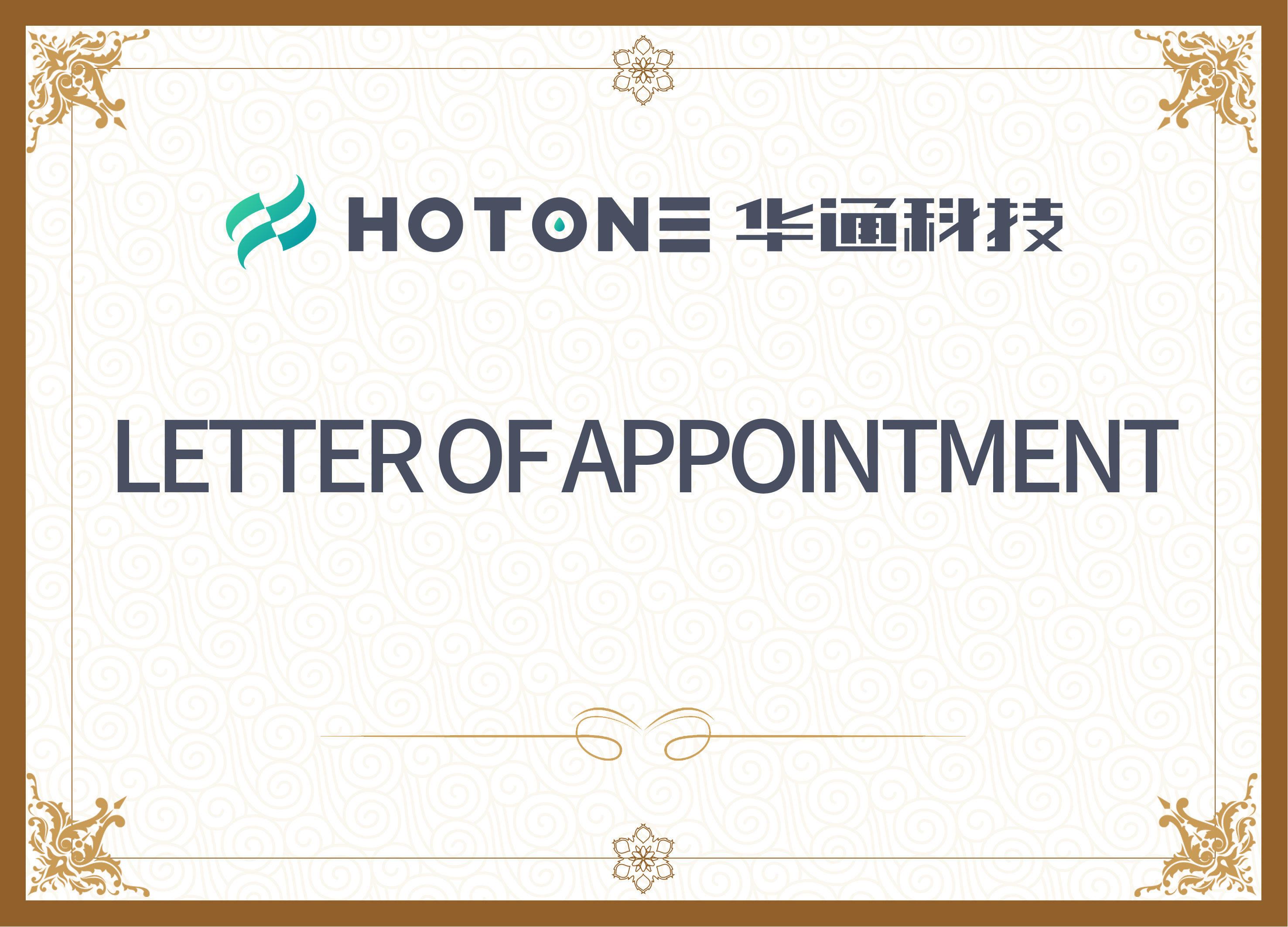 Letter of Appointment